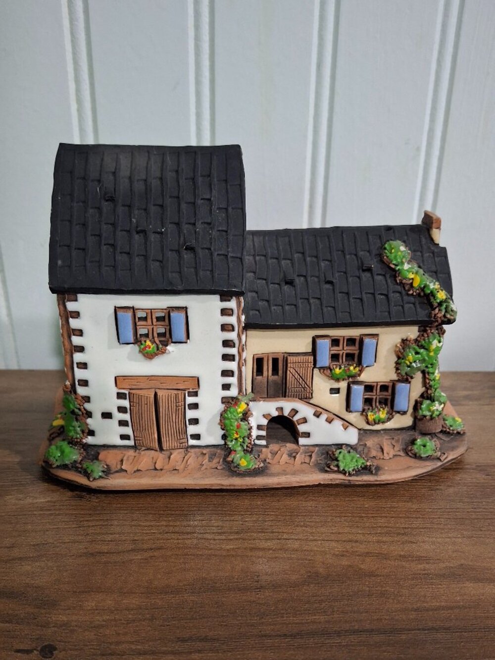 Unique Handmade Pottery Cottage Candle Holder Cottagecore Whimsical